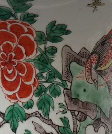 Un vase de forme yenyen en porcelaine de Chine famille verte, Kangxi